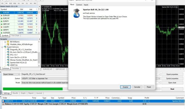 SPARTAN BOLT V6 EA Unlimited MT4 - Image 2