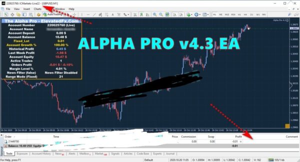 Alpha Pro v4.3 EA Unlimited MT4 - Image 3