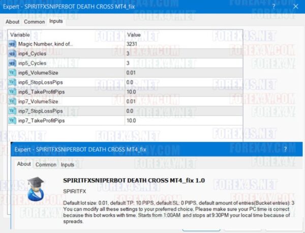 SPIRITFXSNIPERBOT DEATH CROSS MT4 v1.0 - Image 2