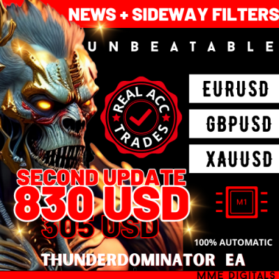 Unbeatable THUNDERDOMINATOR EA -Real Acc results 2023