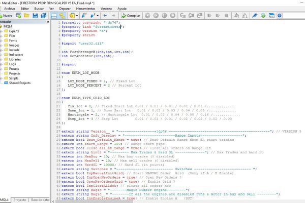 FIRESTORM PROP FIRM SCALPER V5 MQ4 Source Code