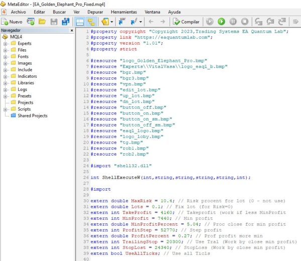 Golden Elephant PRO MQ4 SOURCE CODE - Image 2