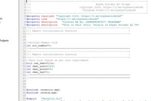 Alpha Striker AI MQ4 V4.0 - Source Code