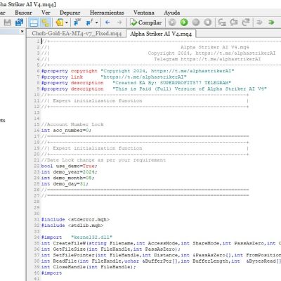 Alpha Striker AI MQ4 V4.0 – Source Code