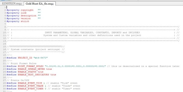 Gold Hunt MT4 V3.1 with Source Code (MQ4)