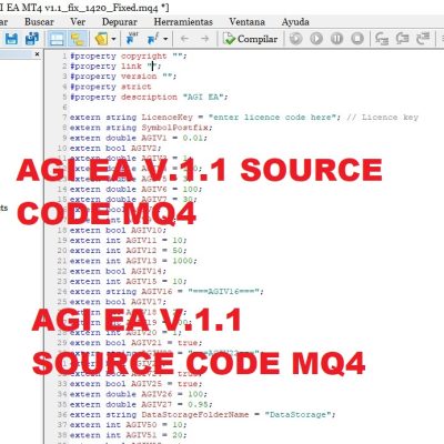 AGI EA V.1.1 SOURCE CODE MQ4