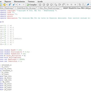 DEEP TRADING EA1 PRO (MQ4) SOURCE CODE
